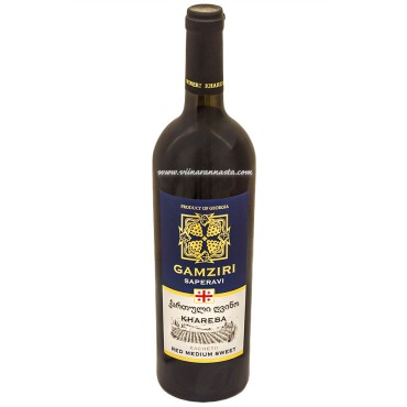Gamziri Saperavi Red S.Sweet 12% 75cl