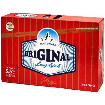 HARTWALL Long Drink Glögg 24x5.5% 33cl