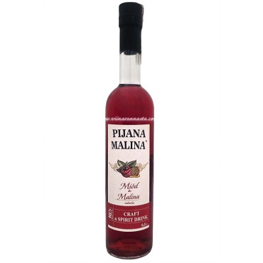 Nalewka Miodowo Malinowa Pijana 16% 50cl
